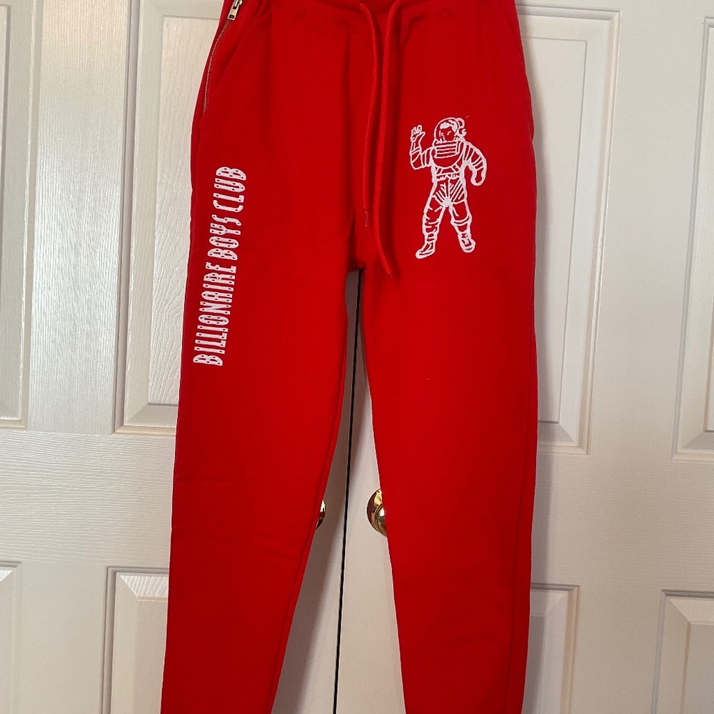 Billionaire Boys Club S Red Joggers Sweatpants. New Without Tag Pants
